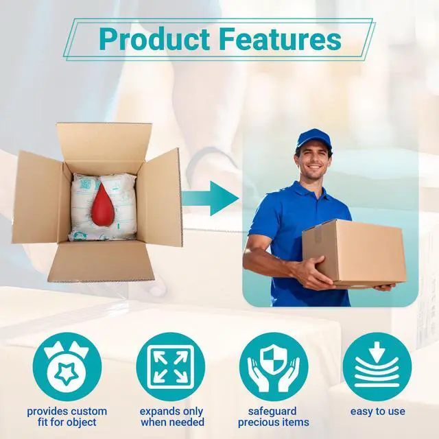 Alt view image 6 of 6 - 10Pcs 21" x 25"Expanding Foam Packaging for PC & Irregular-Shaped Items, Self-Adapting Protective Foam for Shipping Electronics, Fragile & Valuable Items