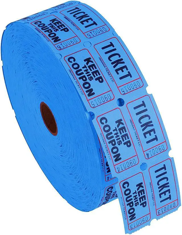 Alt view image 4 of 6 - Double Roll Raffle Event Tickets - Full Set of 8 Colors (8 Rolls of 2000 Tickets Each)