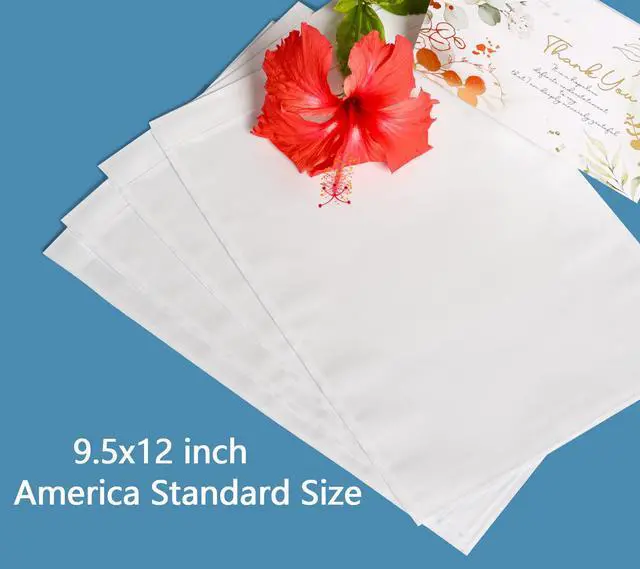 Alt view image 2 of 6 - 500 PCS 9.5"x 12" Clear Self-Adhesive Packing List Envelopes - Fit 8.5x11 inch Lettter - Shipping/Mailing Pouch Enclosed Bags for Packing Slips Invoice Label