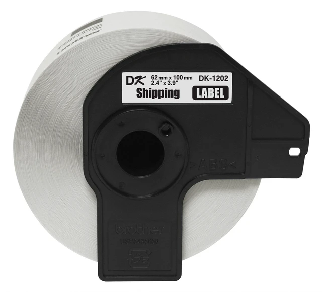 Alt view image 2 of 5 - Genuine DK-1202 Die-Cut Shipping Paper Labels, Long Lasting Reliability, 300 Labels Per Roll, (1) Roll per Box (Pack of 2)