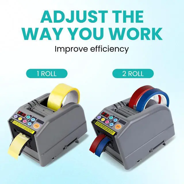 Alt view image 3 of 6 - Ribbon Cutting Machine, Advanced 999mm Cut Length, Perfect for Shipping, Gift Wrapping, Schools, Restaurants, Businesses, & Home Use, Black