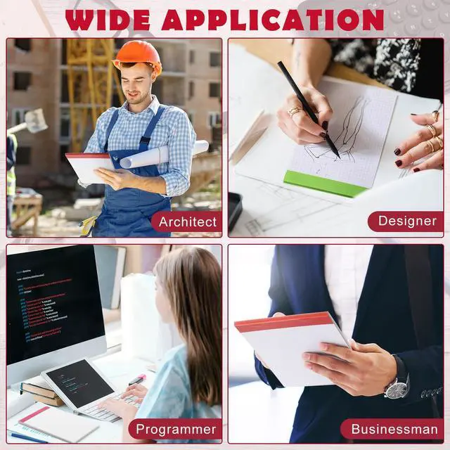 Alt view image 4 of 6 - 48 Pcs Small Graph Paper Notepad 5 x 8 Inch Mini Notebook Double Sided Memo Pads Back to School Supply Pocket Notepad Assorted Colors 50 Sheets Graph Paper Notebook (Colorful)