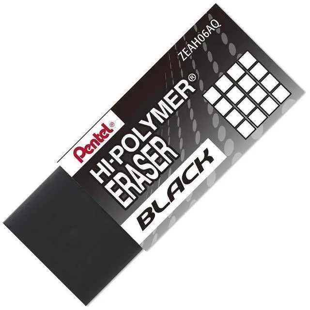 Main image of Hi-Polymer Block Eraser, Small Black 48 pack (ZEAH06A)