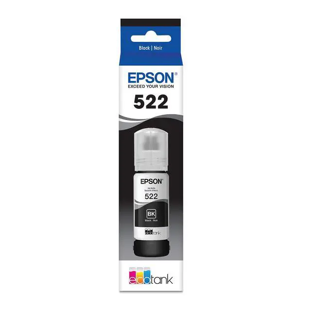Alt view image 5 of 6 - EcoTank ET-2800 Wireless Color All-in-One Cartridge-Free Supertank Printer, Black, Medium & T522 EcoTank Ink Ultra-high Capacity Bottle Black (T522120-S)