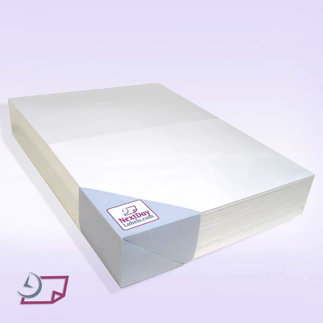 Alt view image 4 of 6 - Letter Size White Perforated Blank Post Card Cardstock, 75 lb Cover Stock (203 gsm) 2 per Page, Cards Measure 8.5" X 5.5", Inkjet/Laser Compatible - 250 Sheets / 500 Cards