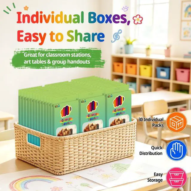 Alt view image 4 of 6 - 1080 Count Colored Pencils Bulk, 30 Packs Colored Pencils, 36 Colors Pre-sharpened Coloring Pencils for Adults, Bulk School Supplies for Teachers, Classroom Prizes, Drawing Sketching Shading