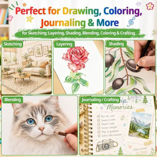 Alt view image 5 of 6 - 1080 Count Colored Pencils Bulk, 30 Packs Colored Pencils, 36 Colors Pre-sharpened Coloring Pencils for Adults, Bulk School Supplies for Teachers, Classroom Prizes, Drawing Sketching Shading