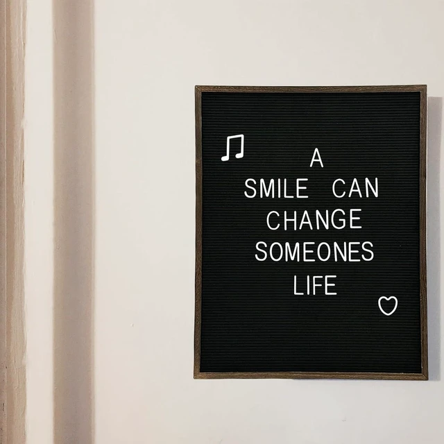 Alt view image 6 of 6 - Large Felt Letter Board 24x30 Inch with 748 letters, Menu Board Letter, Felt Board Message Board, Changeable Letter Board Black Letter Board Sign Restaurant, Office, Barnwood Frame Letterboard