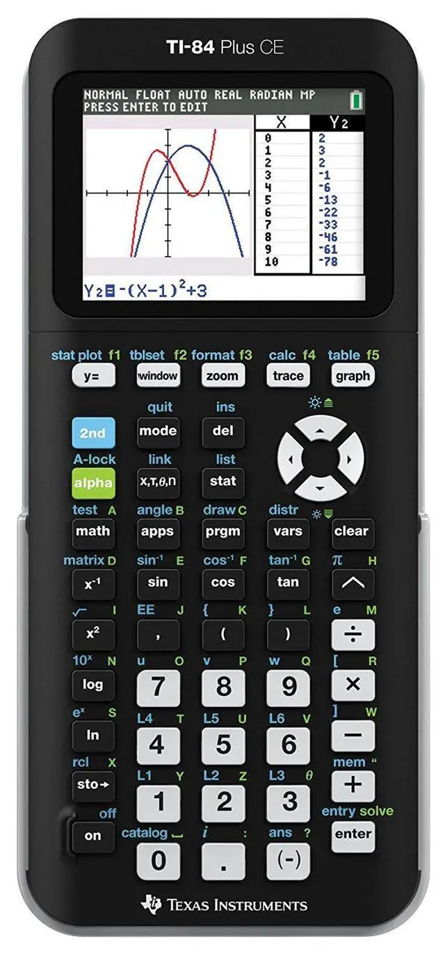 Alt view image 2 of 4 - TI-84 Plus CE Graphing Calculator, Black
