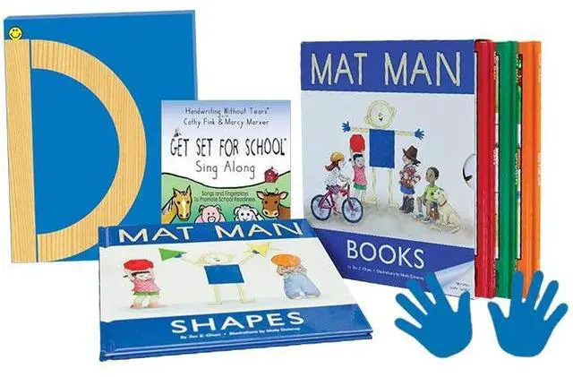 Main image of Learning Without Tears Build Mat Man Kit, Motor Skills Set, Pre-K+ | Includes wood pieces, mat, hands, poster & CD for ages 4+, build a person, develop motor skills; homeschool, OT, tutor