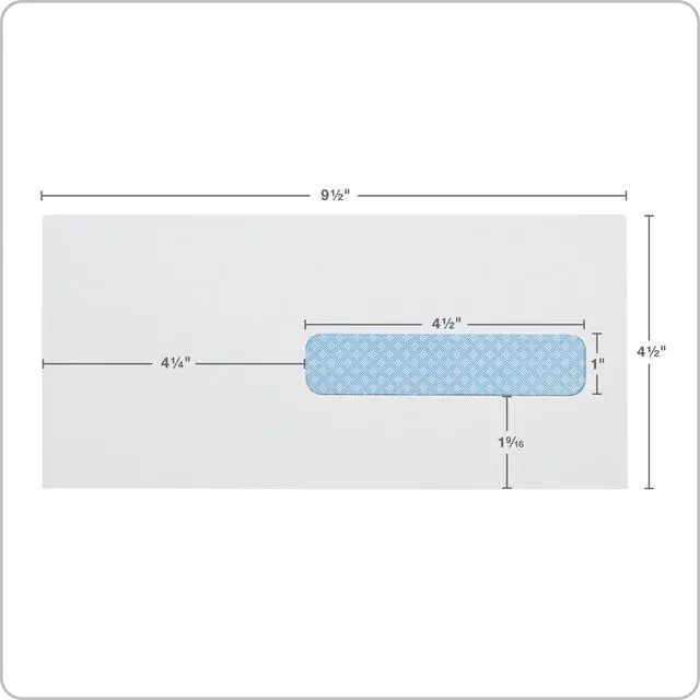 Alt view image 2 of 6 - Healthcare Claim Form #10 1/2 Envelopes, 1 Window, CMS-1500, Self Seal, Privacy Security Tint, 4-1/2 x 9-1/2 Inches, 24 lb White, 500/Box (QUA21438) (Pack of 5)