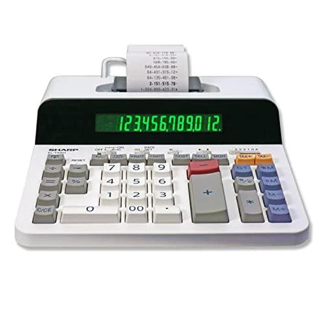 Alt view image 2 of 6 - 12-Digit Printing Calculator with Extra Large 10-Digit Option, 8.0 LPS Thermal Printer, No Ink Required, Full-Sized Keyboard, Easy Paper Load (ELT3301)