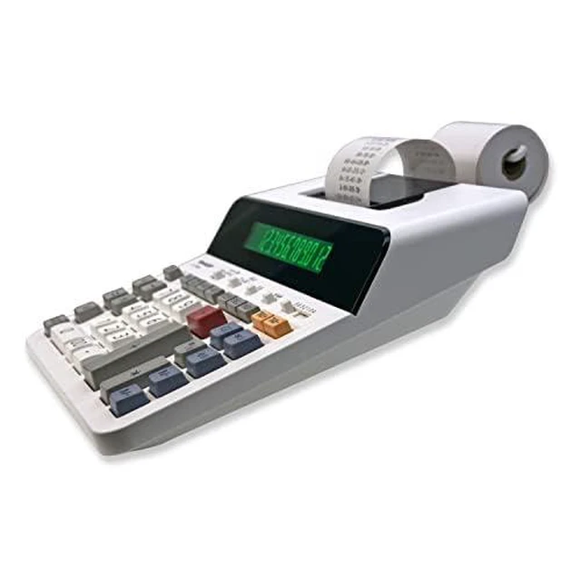 Alt view image 3 of 6 - 12-Digit Printing Calculator with Extra Large 10-Digit Option, 8.0 LPS Thermal Printer, No Ink Required, Full-Sized Keyboard, Easy Paper Load (ELT3301)