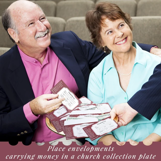 Alt view image 5 of 6 - 1000 Count Tithes and Offering Envelopes for Church Tithe Donation My Offering Bill Size Checks and Cash Envelopes for Religious Occasions(Simple)