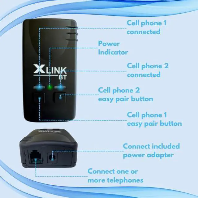 Alt view image 2 of 4 - Xtreme Technologies BT - Original Bluetooth Cell to Home Telephone Adapter (Two Cell Phones)