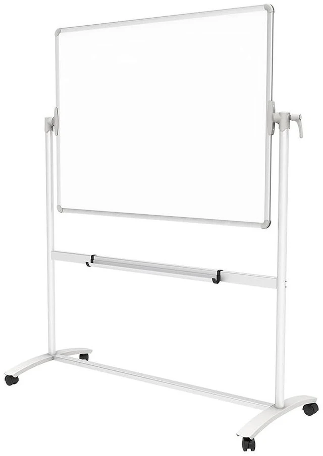 Alt view image 2 of 6 - Double-Sided Magnetic Mobile Whiteboard on Wheels, 48 x 36 Inches | Rolling Dry Erase Board with Stand for School Office Home 4' x 3'