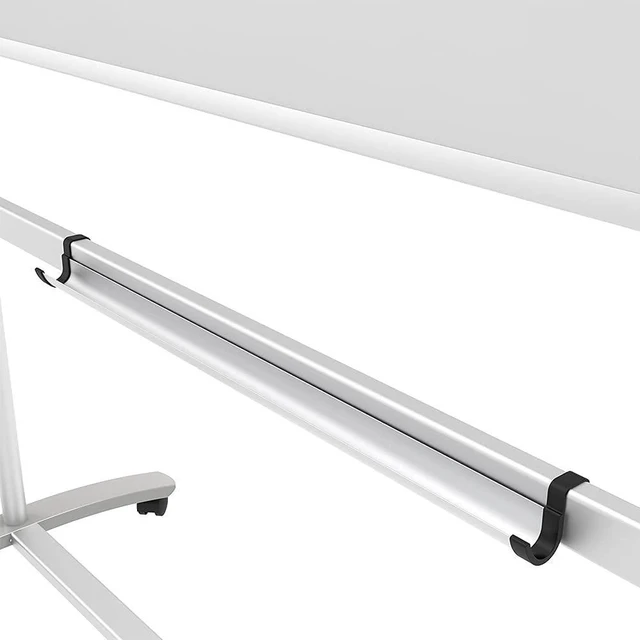 Alt view image 3 of 6 - Double-Sided Magnetic Mobile Whiteboard on Wheels, 48 x 36 Inches | Rolling Dry Erase Board with Stand for School Office Home 4' x 3'