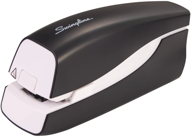 Main image of Electric Stapler, 20 Sheet Capacity, Portable, Full Strip, Plug In or Battery, Black (48200)