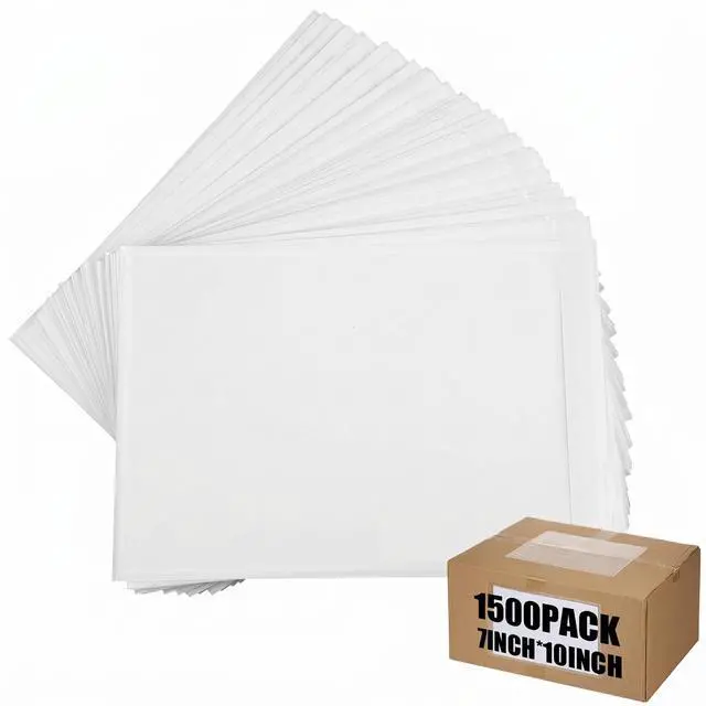 Main image of 1500 Pcs 7"x10" Packing List Envelopes Clear Self-Adhesive Shipping Label Sleeves Bulk Mailing Slip Envelope Pouches Waterproof Loading Packing List Mailing Pouches for Shipping Supplies