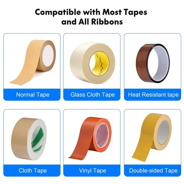 Alt view image 6 of 6 - 2026 Upgraded Ceramic Roller Tape Cutter Machine, Semi-Automatic Tape Dispenser (6-60mm Width, 5-999mm Length) for Shipping, Office, Craft & Home