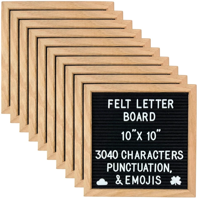 Main image of 10"x10" Letter Board 10 Pack