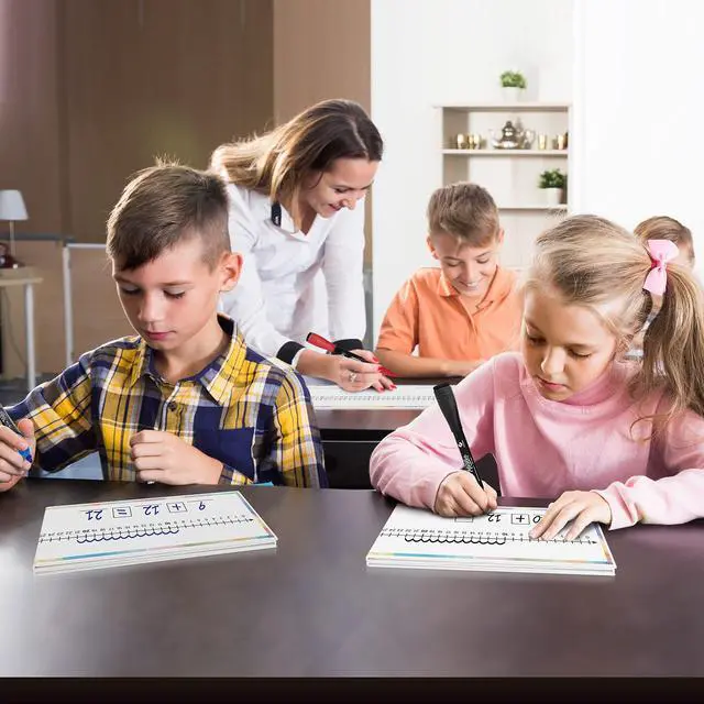 Alt view image 2 of 6 - Set of 10 Dry Erase Number Boards - Double Sided, 4 Feet, Red & Black Dry Erase Marker, 0-100 Number Line on One Side, Blank Line on Reverse
