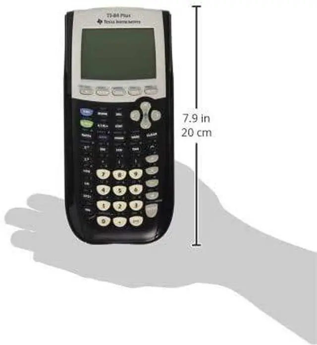 Alt view image 3 of 6 - TI-84 Plus Graphing Calculator, Black