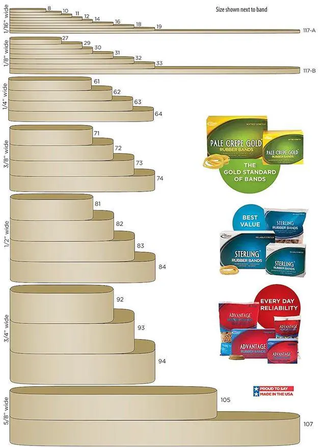 Alt view image 6 of 6 - Sterling Rubber Bands,Size 19,1 lb. Box (Approx. 1700 Bands),(Pack of 10)