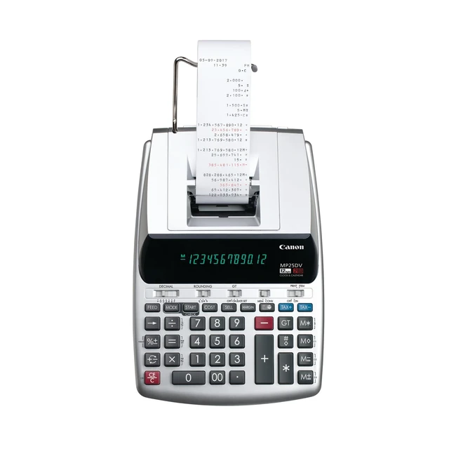 Alt view image 2 of 5 - Office Products 2202C001 MP25DV-3 Desktop Printing Calculator with Currency Conversion, Clock & Calendar