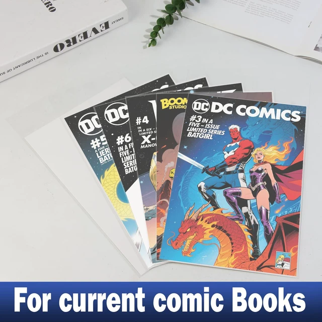 Alt view image 3 of 6 - 1000ct Current Comic Book Bags,3.5 Mil Thick Comic Book Sleeves,Acid-Free Crystal Clear,7.2 X 10.5 inch,Archival Quality,Fits Standard Comic Book Storage