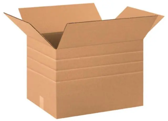 Main image of MD201212 Multi-Depth Corrugated Cardboard Box 20" L x 12" W x 12" H, Kraft, for Shipping, Packing and Moving (Pack of 20)