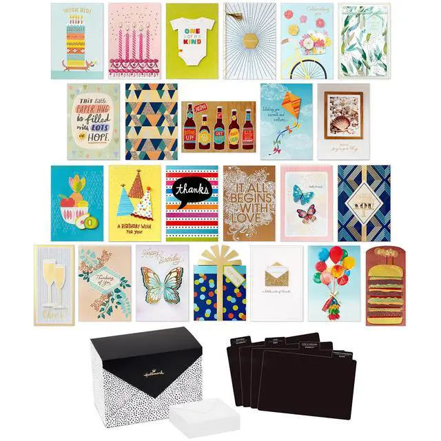 Alt view image 5 of 6 - All Occasion Cards - Assortment of 24 Handmade Greeting Cards, Painted Dots - Birthday, Baby Shower, Wedding, Sympathy