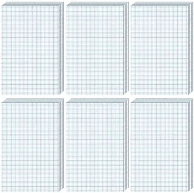 Main image of 24 Pack Graph Paper Pads 8.5" x 11", 4x4 Quad Ruled, 50 Sheets/100 Pages Back to School Graph Paper for Engineer Architect Designer Mathematician Draftsman