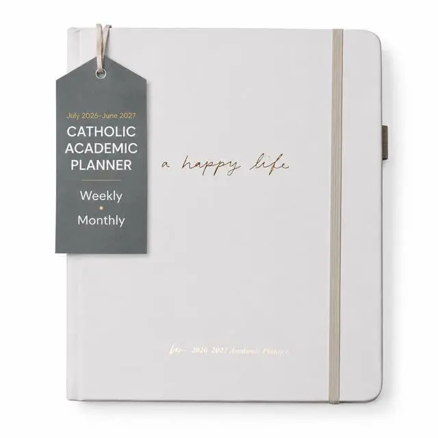 Main image of Catholic Academic Planner 2026-2027 for Women Liturgical Planner with Prayer Prompts, Feast Days & Gratitude Journal 6.25 x 8.25, Mini Layout, Perfect Bound