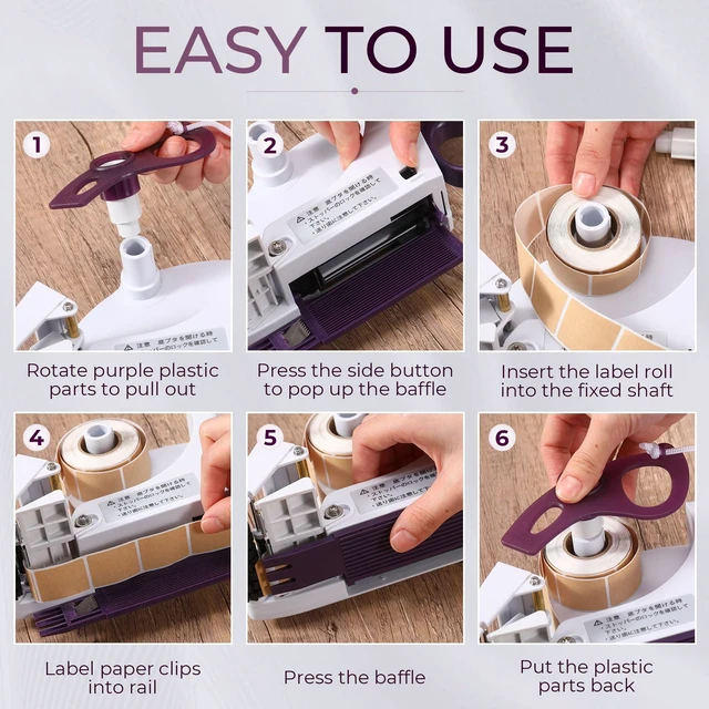 Alt view image 5 of 6 - Hand Held Label Applicator, Manual Applicator Target Pasters Gun for Automatically Peel Off and Stick for Target Pasters Round Square Irregular Shape (Yh-60, 22-70mm Label Width)