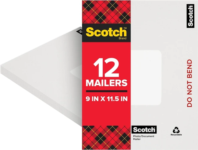 Main image of Photo/Document Mailer, 9 x 11.5 Inches, 12 count (7917) (Pack of 12)