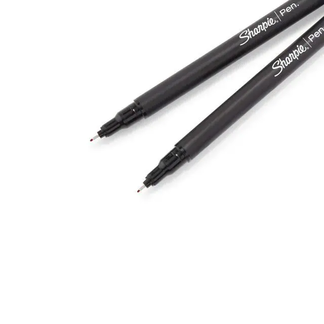 Alt view image 3 of 6 - Felt Tip Pens, Fine Point (0.4mm), Red, 12 Count (Pack of 12)