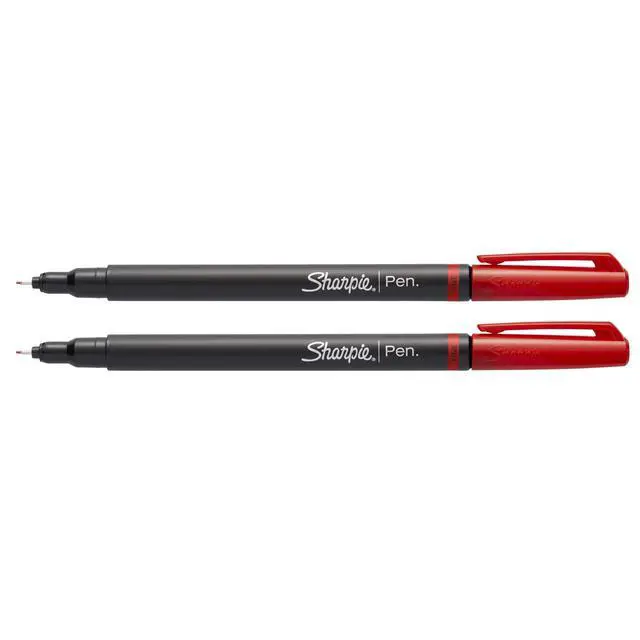 Alt view image 4 of 6 - Felt Tip Pens, Fine Point (0.4mm), Red, 12 Count (Pack of 12)