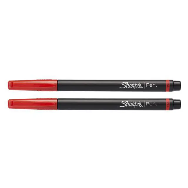 Alt view image 5 of 6 - Felt Tip Pens, Fine Point (0.4mm), Red, 12 Count (Pack of 12)
