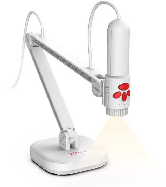 Main image of INS-3 Handheld USB Document Camera, LED, Mic, Multi-Angle Capture | Dual Auto Focus, Plug and Play, Compatible with Windows/Mac /Chromebook for hands-on teaching, live demos and presentation