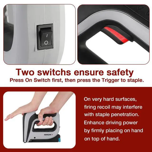 Alt view image 5 of 6 - Arrow Cordless Staple Gun Kit with 3750 Pieces T50 Staples, T50DCD | Electric Rechargeable Stapler with T50 1/4", 3/8", 1/2" Staples, for Upholstery Professional and DIY Projects