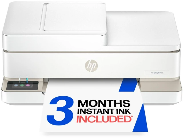 Main image of Envy 6555 Wireless All-in-One Color Inkjet Printer, Print, Scan, Copy, Duplex Printing Best-for-Home, 3 Month Trial of Instant Ink Included, AI-Capable (C2XR6A) Portobello