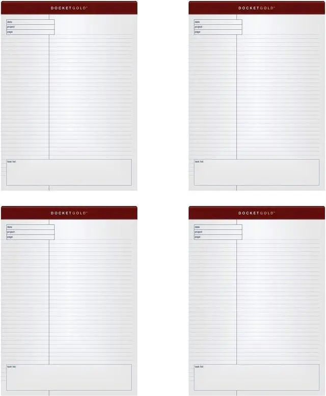 Main image of Project Planning Pads 40 Sheets per Pad, 4 Pads per Pack (Pack of 12)