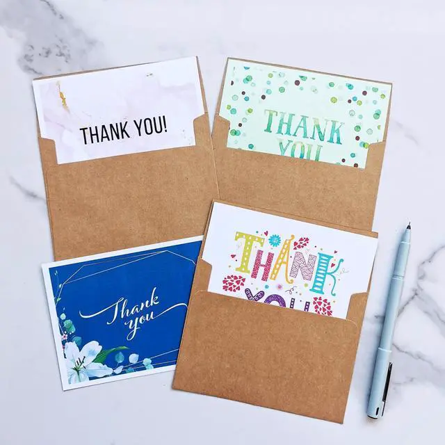 Alt view image 5 of 6 - 1000 Pcs A2 Invitation Envelopes in Kraft Brown Peel & Press Self Seal 4 3/8 x 5 3/4 Square Flap Envelopes RSVP Return Envelopes 100lb. for Announcement Mailing 4x5 Greeting Cards Photo 1/4 Fold Cards
