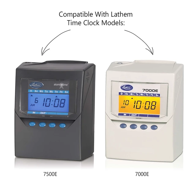 Alt view image 3 of 4 - Universal Payroll/Job Time Cards,Double-Sided,For 7000E / 7500E Time Clocks,E79-100,White,(Pack of 500)