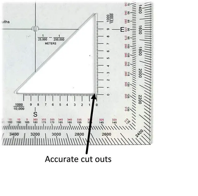 Alt view image 2 of 5 - Pack of 5 Military Protractors For Land Nav