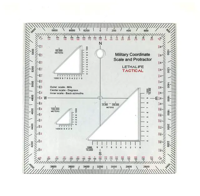 Alt view image 5 of 5 - Pack of 5 Military Protractors For Land Nav