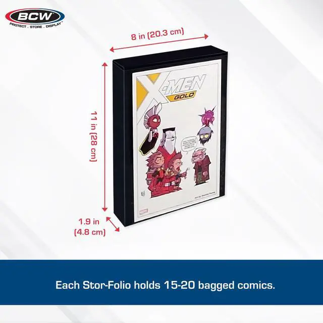 Alt view image 3 of 6 - Comic Book Stor-Folio 3 Pack | Comic Book Travel Case for Current & Silver Age | Magnetic Comic Folio Carrier