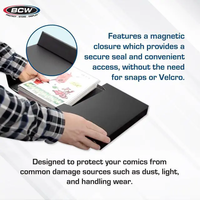 Alt view image 4 of 6 - Comic Book Stor-Folio 3 Pack | Comic Book Travel Case for Current & Silver Age | Magnetic Comic Folio Carrier