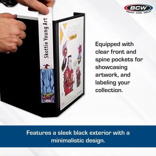Alt view image 5 of 6 - Comic Book Stor-Folio 3 Pack | Comic Book Travel Case for Current & Silver Age | Magnetic Comic Folio Carrier